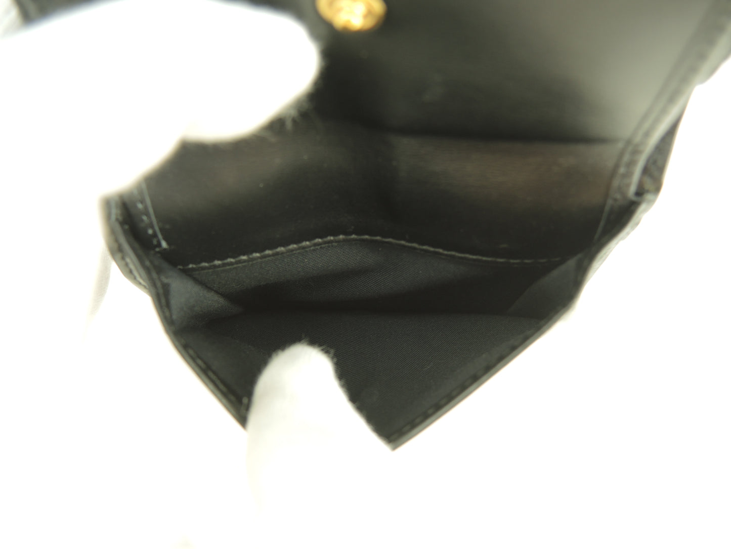 Fendi Compact Wallet F is Fendi Black Leather Bi-fold Wallet Very Good Condition @ 6