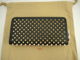 クリスチャンルブタン ラウンドジップ長財布 スタッズ レザー黒 ロングウォレット 新品@ 66