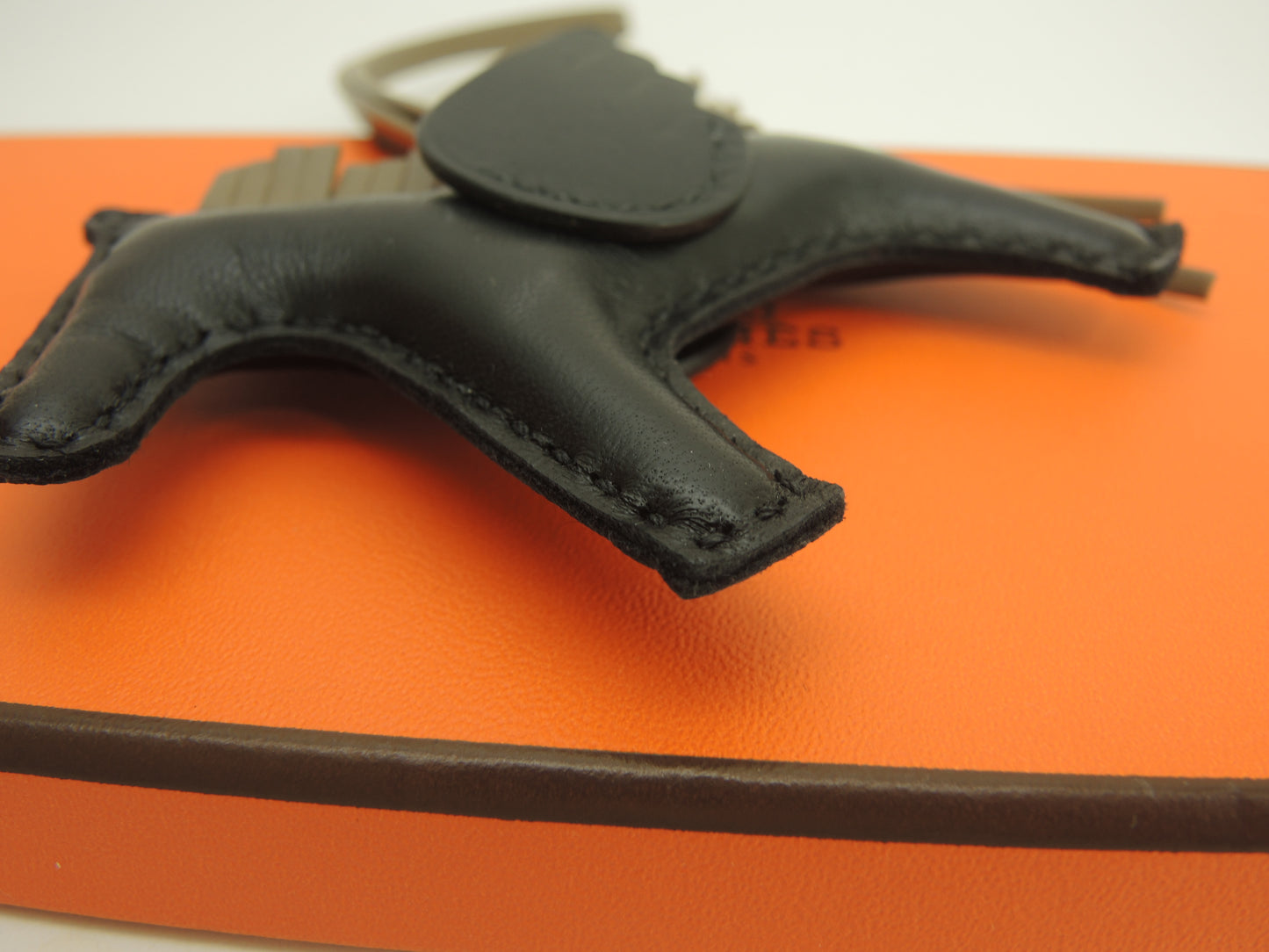 エルメス ロデオPMペガサス アニューミロ 黒エトープ バッグチャーム 新品@K