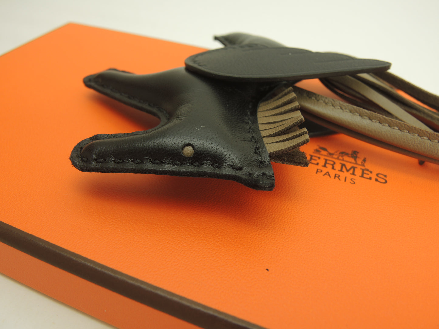 エルメス ロデオPMペガサス アニューミロ 黒エトープ バッグチャーム 新品@K