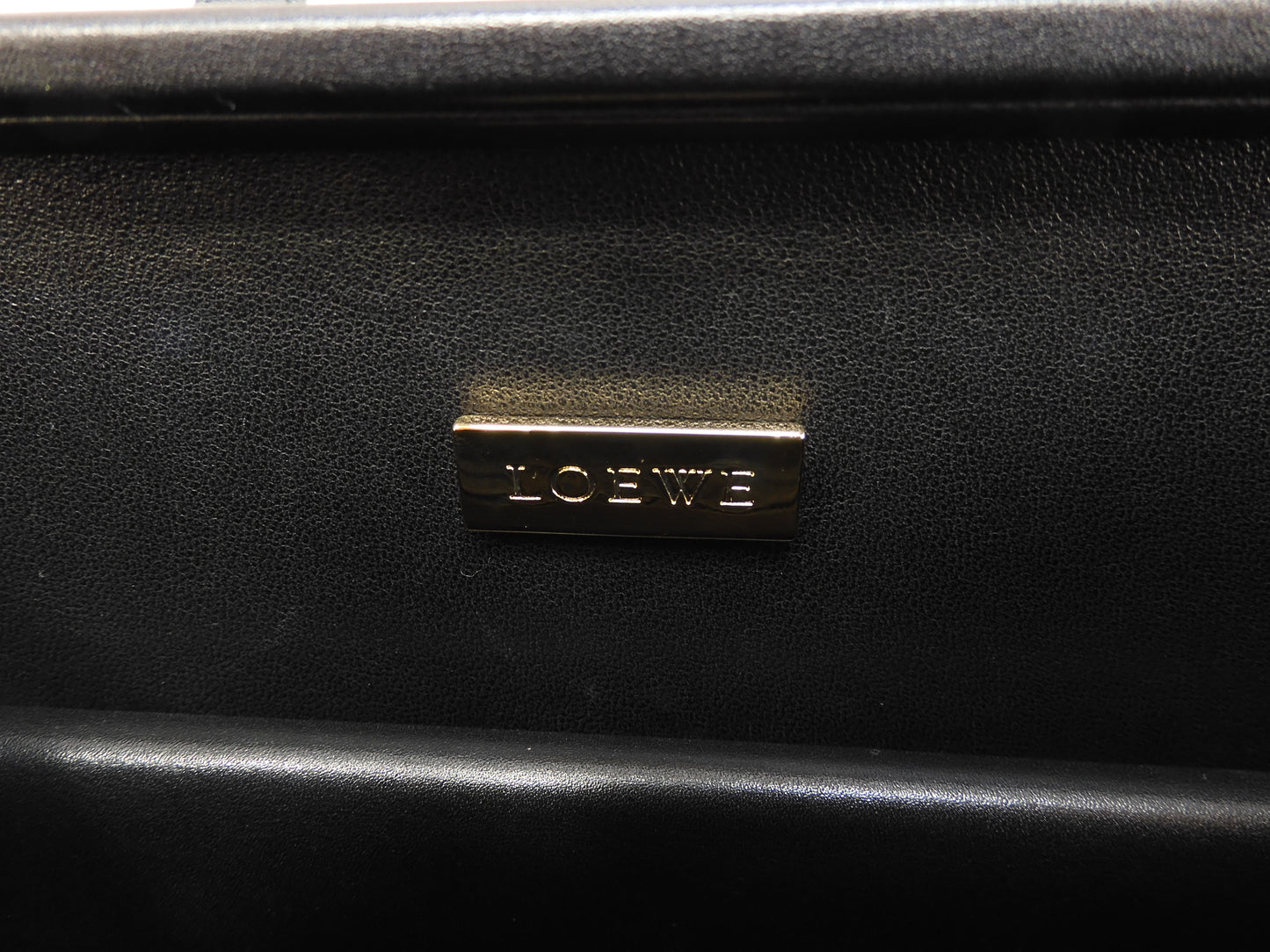 ロエベ ハンドバッグ ボスタル レザー黒 トートバッグ 美品@ 1