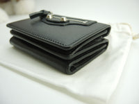 Balenciaga Mini Wallet Classic Leather Black Compact Wallet New @ 1