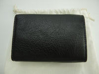 Balenciaga Mini Wallet Classic Leather Black Compact Wallet New @ 1