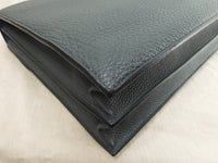 エルメス サックアデペッシュ38 トゴ/ブルー シルバー金具 ブリーフケース 未使用@□Q