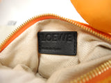 Loewe Handbag Cat Nylon Orange Gold Hardware Limited Pouch Cat Extreme Beauty @ 1