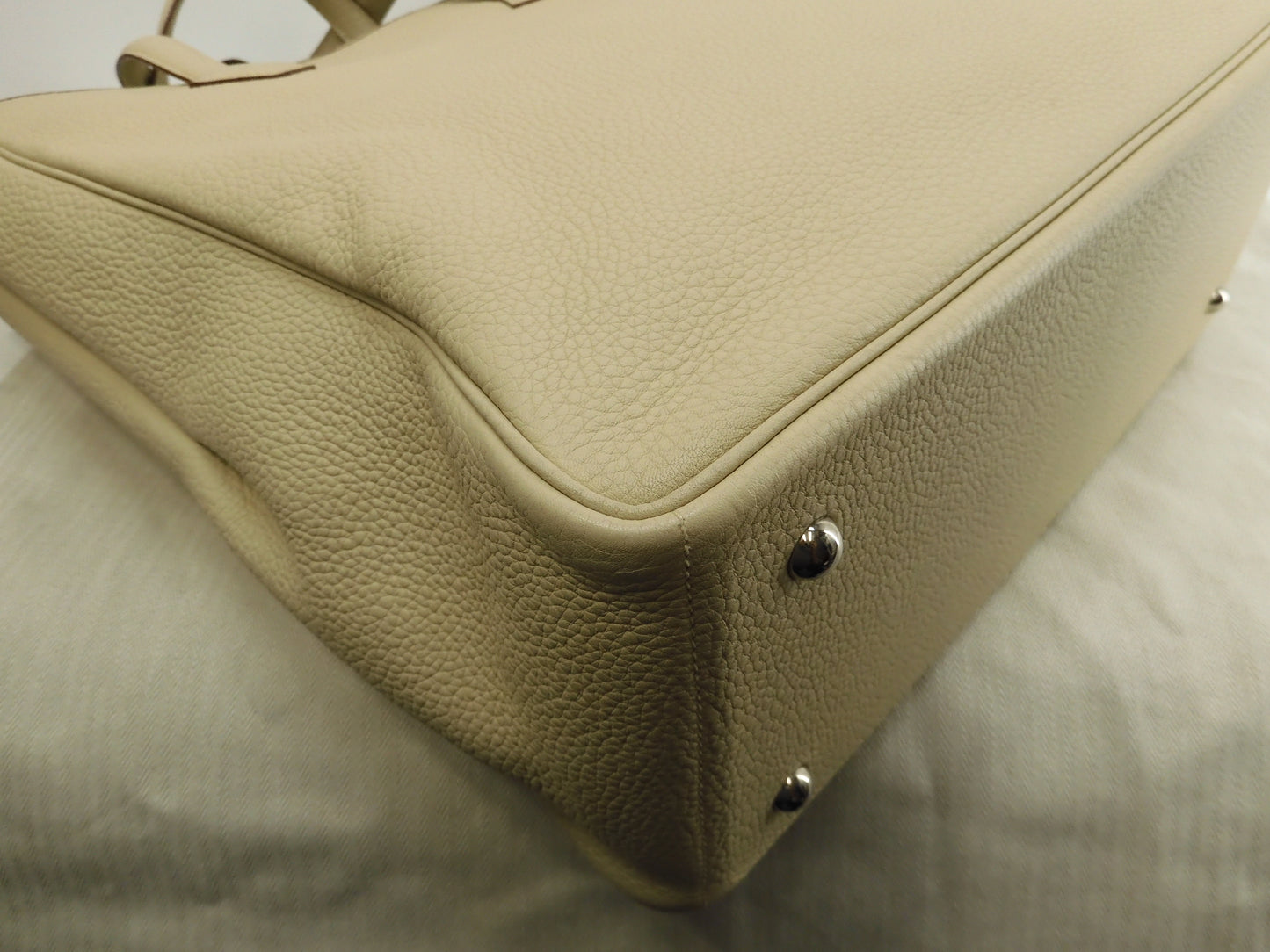 Hermes Victoria Cabas 35 Togo Parsimon Men's Tote Bag Like New @□K 8