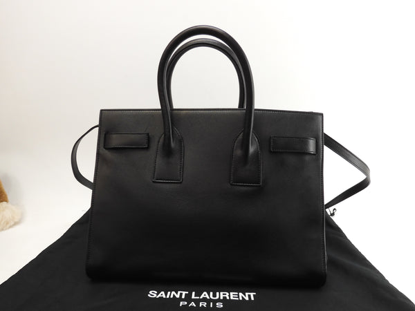 サンローラン サックドジュール YSL レザー黒 トートバッグ ...