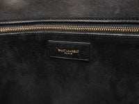 サンローラン サックドジュール YSL レザー黒 トートバッグ ハンドバッグ 美品@ 72