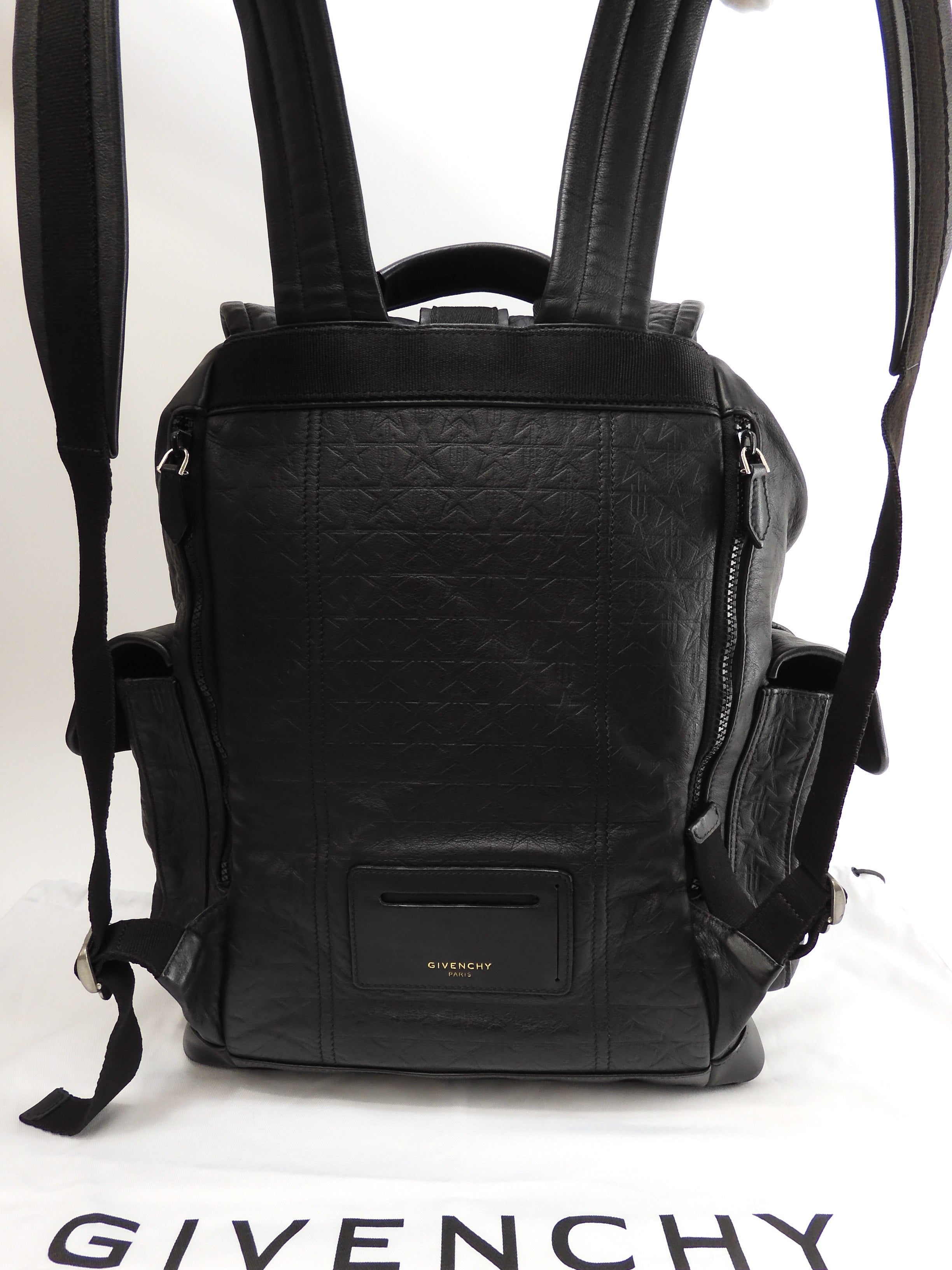 ジバンシー　オブセディア　リュックサック　バックパック　レザー　ブラック Givenchy ジバンシー オブセディア レザー バックパック リュック