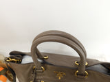 Prada shoulder strap handbag men's leather ash tote bag @85M