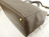 Prada shoulder strap handbag men's leather ash tote bag @85M