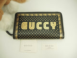 Gucci long wallet GUCCY leather black zip long wallet unused @ 6