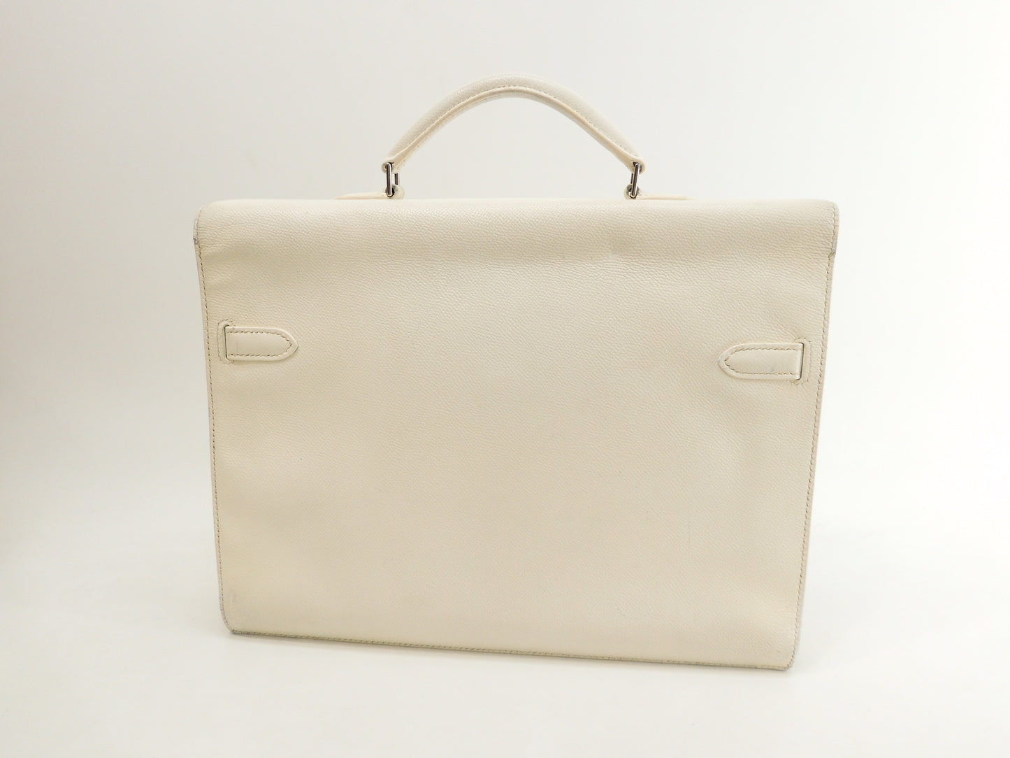 エルメス ケリーデペッシュ34 エプソン白 シルバー金具 ブリーフケース@□J 2