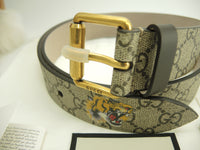 Gucci Buckle Belt 95cm Tiger GG Supreme Men's Tiger Brand New @ 2