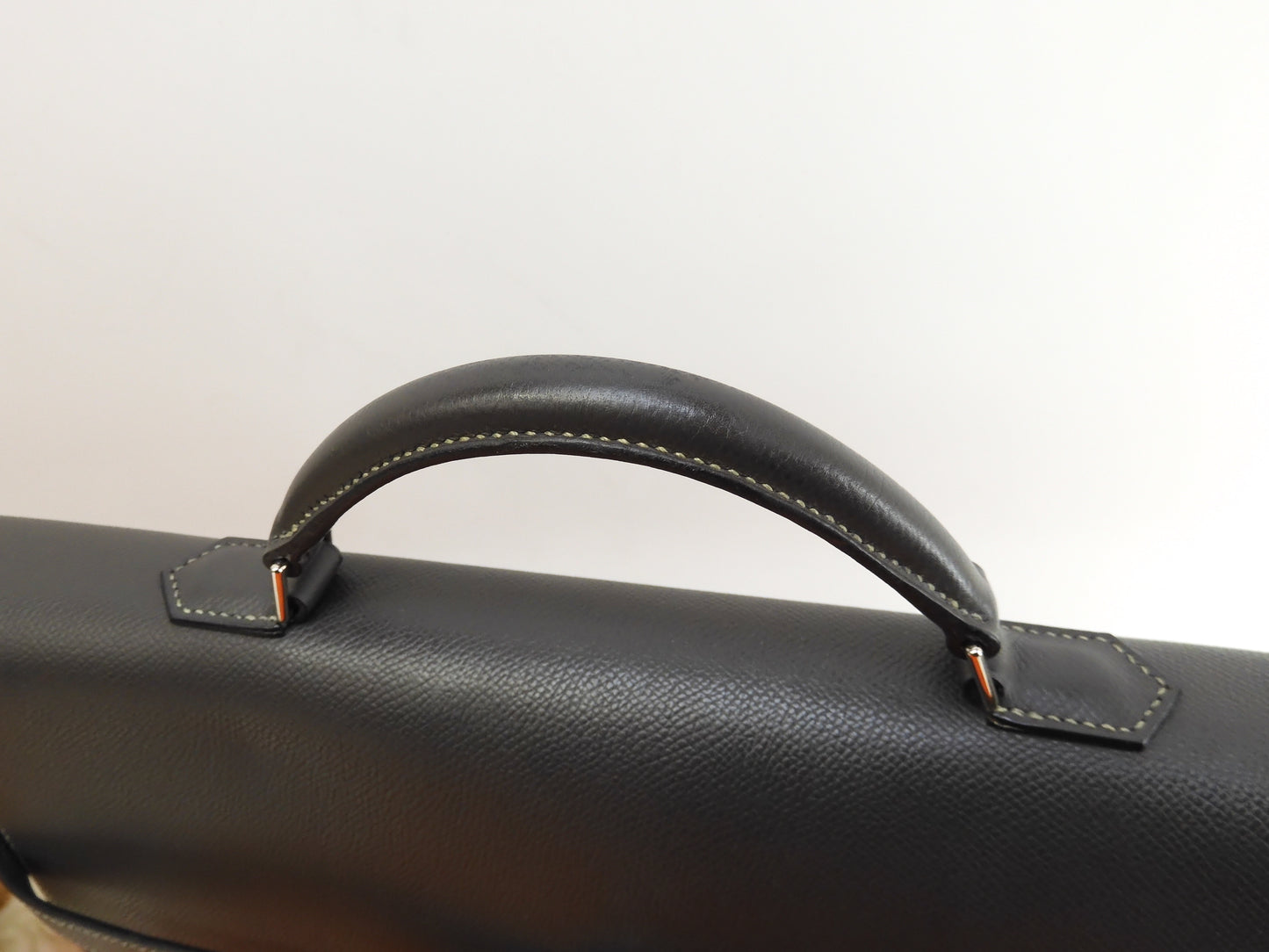 エルメス ケリーデペッシュ38 エプソン/エタン シルバー金具 ブリーフケース@□I