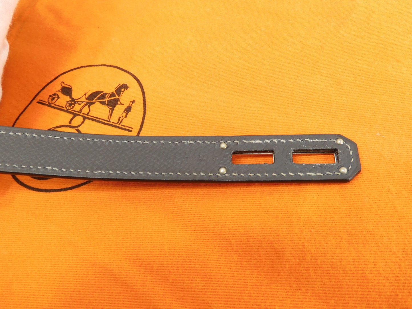 エルメス ケリーデペッシュ38 エプソン/エタン シルバー金具 ブリーフケース@□I