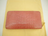 Louis Vuitton Zippy Wallet Alligator Pink Zip Long Wallet Long Wallet @MI1134