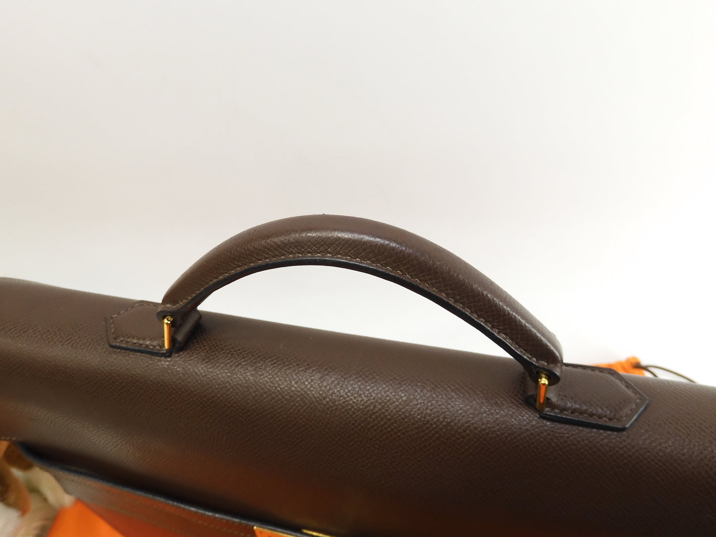 エルメス ケリーデペッシュ38 エプソン茶 ゴールド金具 ブリーフケース@□K 2