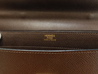 エルメス ケリーデペッシュ38 エプソン茶 ゴールド金具 ブリーフケース@□K 2