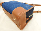 Loewe Amazona 28 Anagram Denim Blue Handbag Gold Hardware Extreme Good Condition @261611