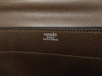 エルメス ケリーデペッシュ34 エプソン焦茶 シルバー金具 ブリーフケース@□I