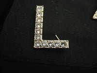 CHANEL Brooch CHANEL Logo Gold Rhinestone Bag Charm @ 1