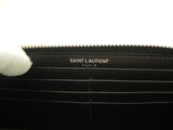 サンローラン ロングウォレット LOVE レザー黒 ラウンドジップ長財布 YSL@ 4