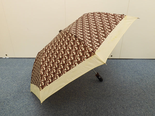 Christian Dior Folding Umbrella Trotter Bordeaux Umbrella Vintage @ 4