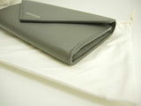 Balenciaga long wallet paper leather ash 2-fold flap long wallet Gokubi @ 32