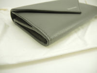 Balenciaga long wallet paper leather ash 2-fold flap long wallet Gokubi @ 32