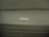 Balenciaga long wallet paper leather ash 2-fold flap long wallet Gokubi @ 32