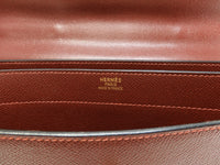 エルメス ケリーデペッシュ38 エプソン赤茶 ゴールド金具 ブリーフケース@□G
