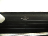 Valentino long wallet VLTN leather black zip long wallet new @ 5