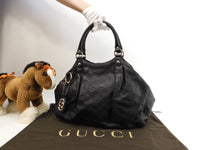 Gucci Handbag Suki Shima Leather Black Tote Bag Good Condition @ 6