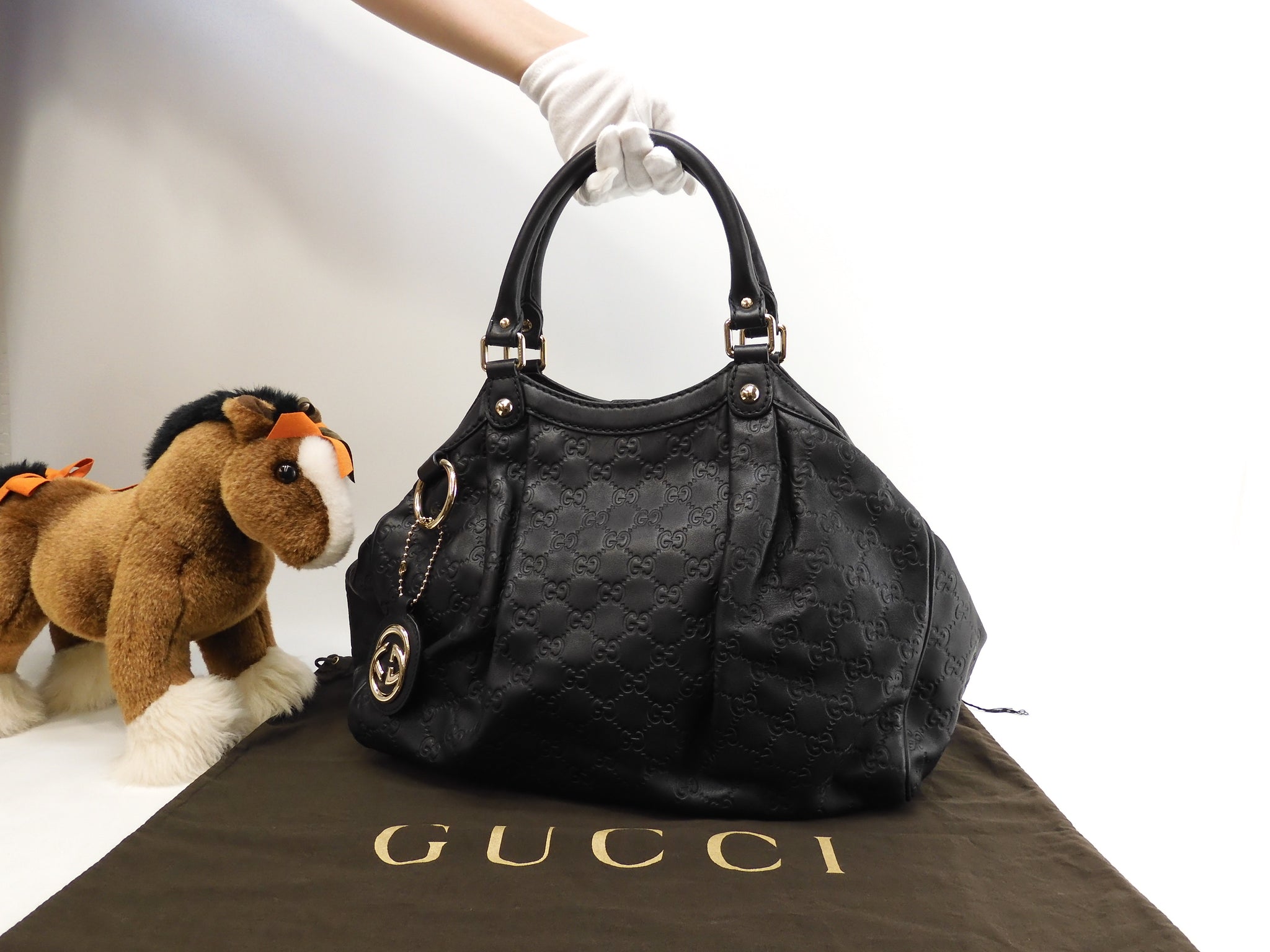 グッチ GUCCI ハンドバッグ 211944 シマライン，スーキー レザー