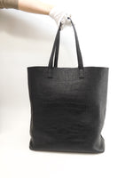 サンローラン トートバッグ YSL クロコ型押レザー黒 ショルダーバッグ メンズ@ 71