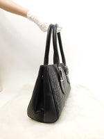 クリスチャンディオール ハンドバッグ レディ レザー黒 カナージュ トートバッグ@ 7