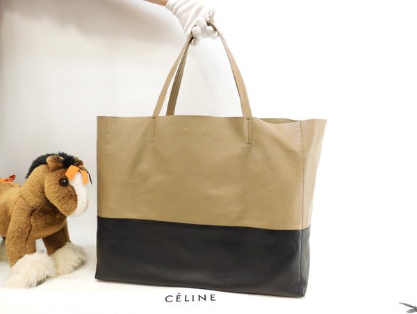 【良品】セリーヌCELINE トートバッグ ハンドバッグ 肩がけ レザー 黒