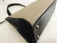 Celine edge semi-shoulder bag leather black ash handbag good condition @F-CE-0143