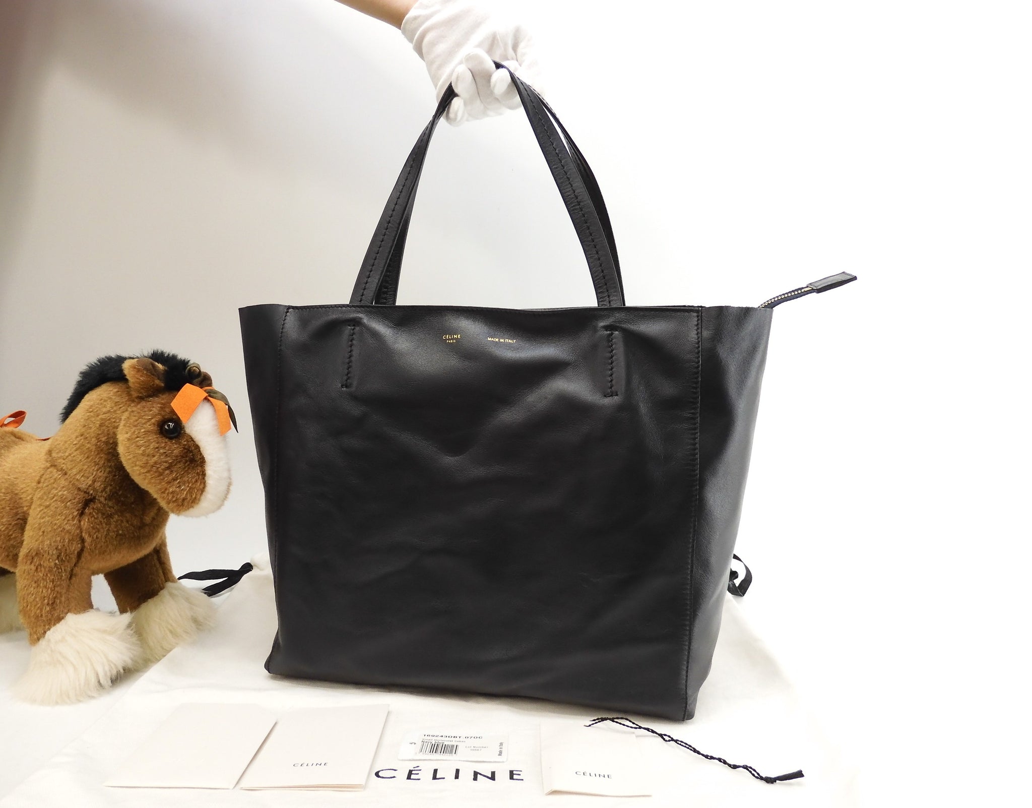 CÉLINE セリーヌ⭐︎ブラック ホリゾンタルカバトートバッグceline