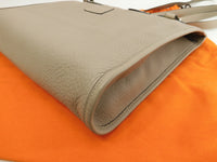 Hermes Cava 35 Taurillon Tourtiere Gray Tote Bag Shoulder Bag@□D 2