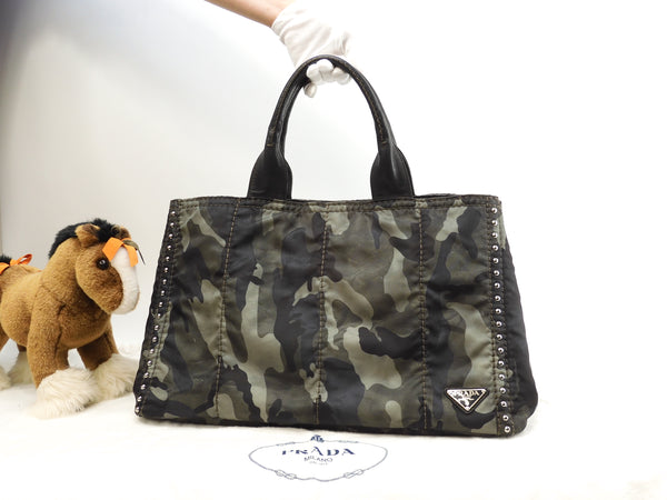 美品 PRADA カナパ カモフラ