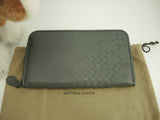 Bottega Veneta Long Wallet Large Intrecciato Leather Ash Zip Long Wallet @S10160510E