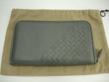 Bottega Veneta Long Wallet Large Intrecciato Leather Ash Zip Long Wallet @S10160510E