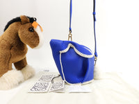 Loewe Bunny Macrame Mini Bag Limited Rabbit Leather Blue White Pochette New @521914