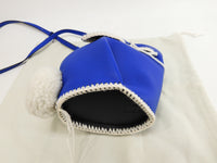 Loewe Bunny Macrame Mini Bag Limited Rabbit Leather Blue White Pochette New @521914