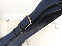 エルメス ジプシエール34 トリヨンクレマンス 紺 クロスボディショルダーバッグ@□M