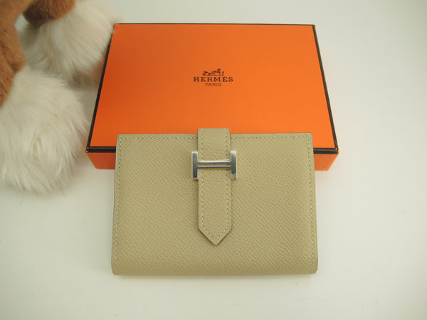 Hermes Bearn Mini Epson Trench Compact Wallet Small Wallet New @X 4