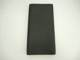 Cartier long wallet Santos embossed leather black 2-fold long wallet used beauty product @FCVL