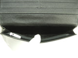 Cartier long wallet Santos embossed leather black 2-fold long wallet used beauty product @FCVL